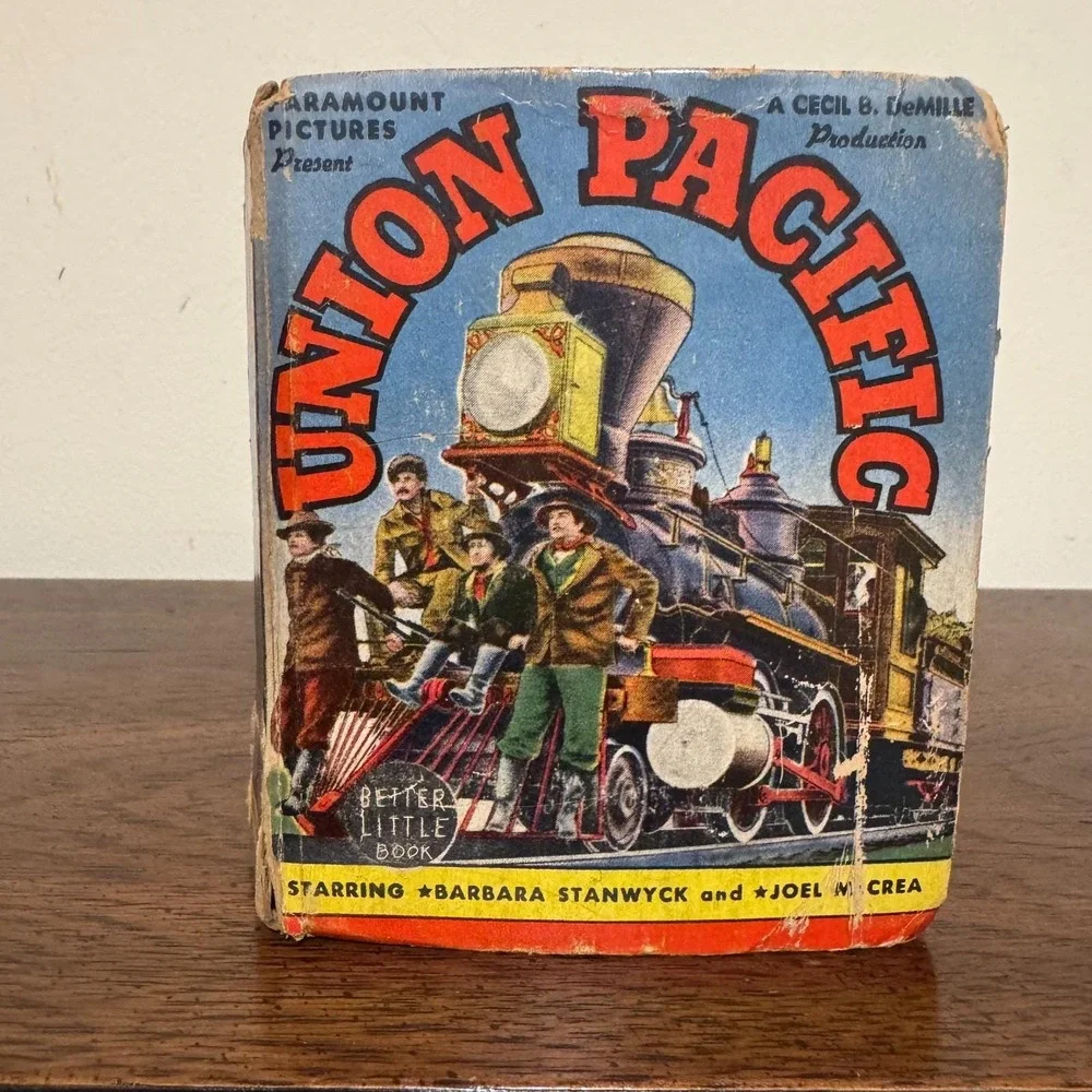 Vintage 1939 Better Little Book Union Pacific #1411 Barbara Stanwyck DeMille